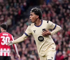 18岁亚马尔再现梅西经典绝技：彩虹球巧射死角，改写生涯50球纪录